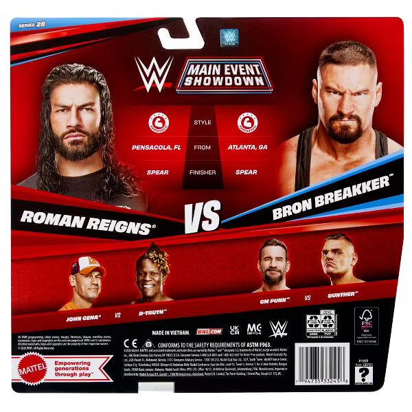 WWE Main Event Twin Pack Roman Reigns vs Bron Breakker