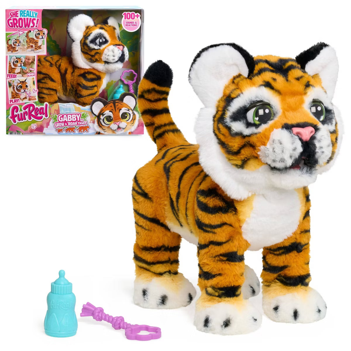 FurReal Gabby Grow & Roar Tiger Interactive Plush Toy