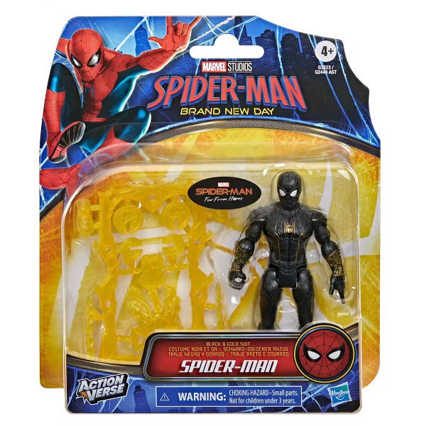 Marvel Spider-Man Brand New Day ActionVerse Spider-Man Black & Gold Suit (Homecoming)