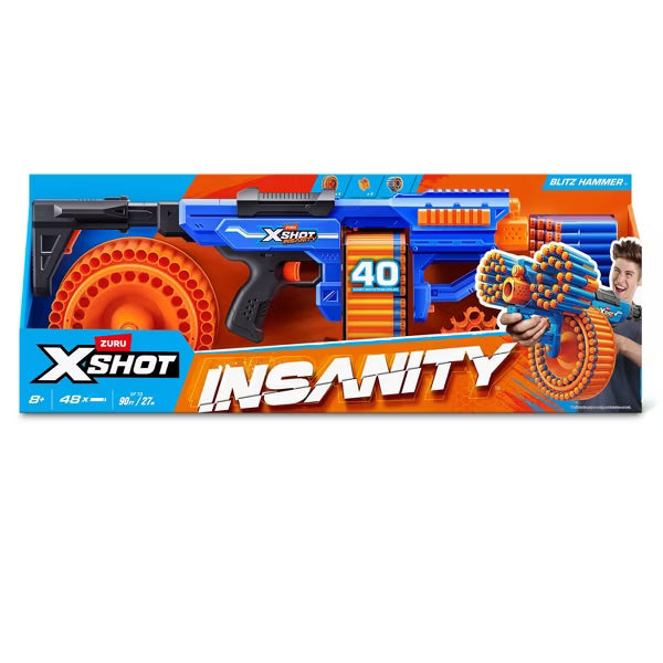 X-Shot Insanity Blitz with 48 Darts