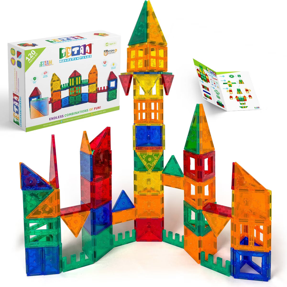 Tytan Magnetic Tiles 120 Piece Set