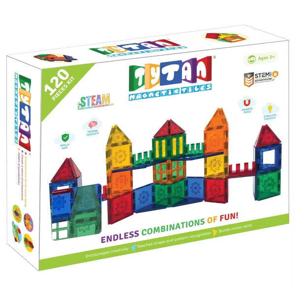 Tytan Magnetic Tiles 120 Piece Set
