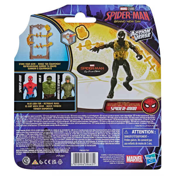 Marvel Spider-Man Brand New Day ActionVerse Spider-Man Black & Gold Suit (Homecoming)