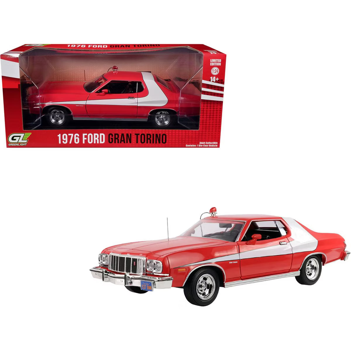 Greenlight 1976 Ford Gran Torino 1:24 Die Cast