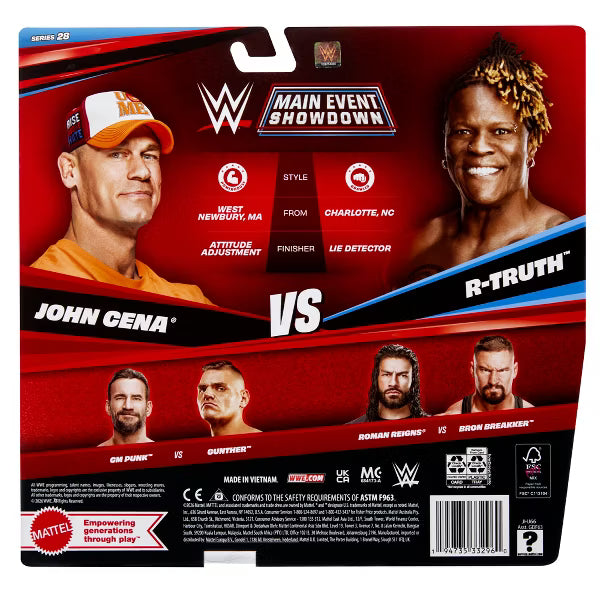 WWE Main Event Twin Pack John Cena vs R-Truth