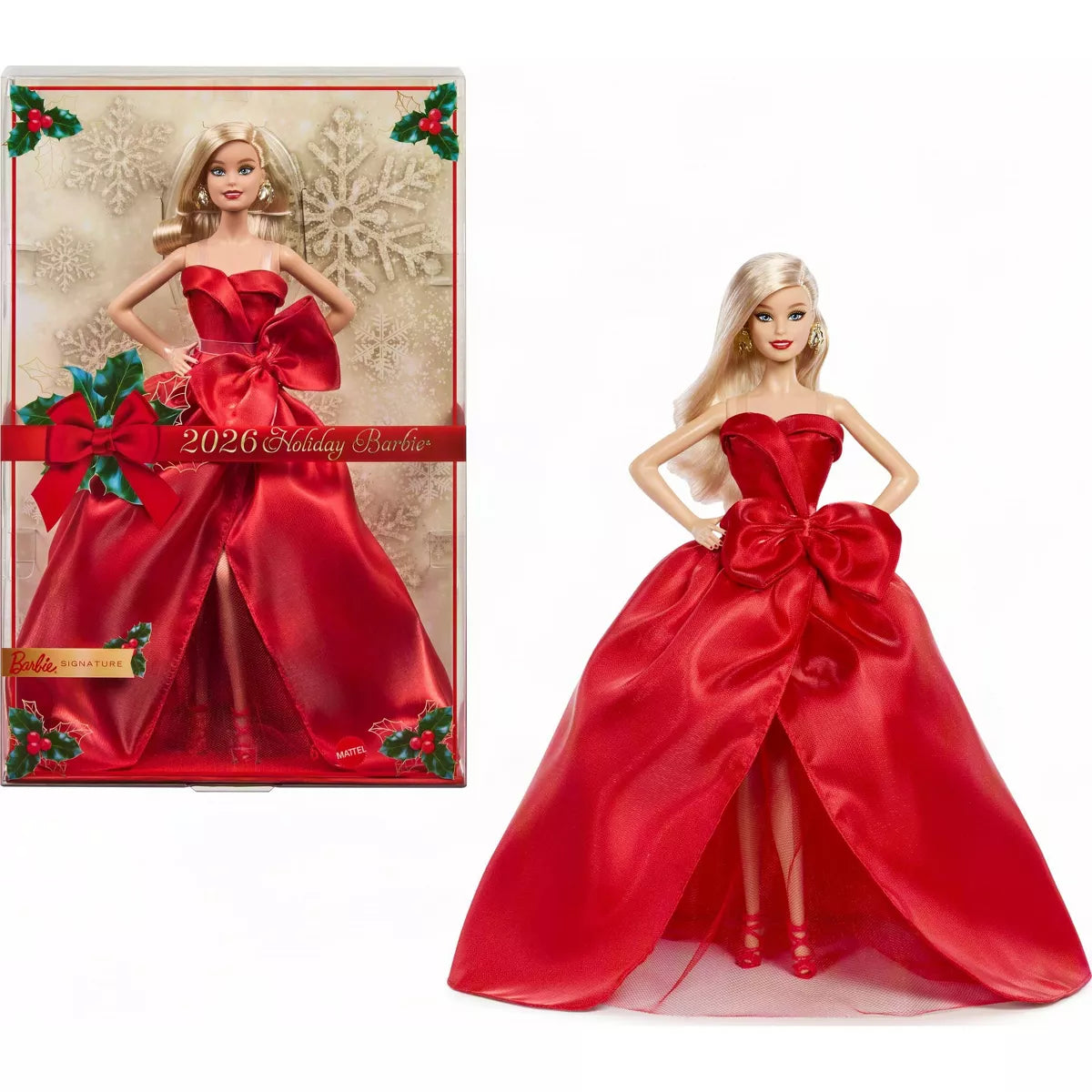 Barbie Signature Holiday Doll 2026 (Blonde Hair)