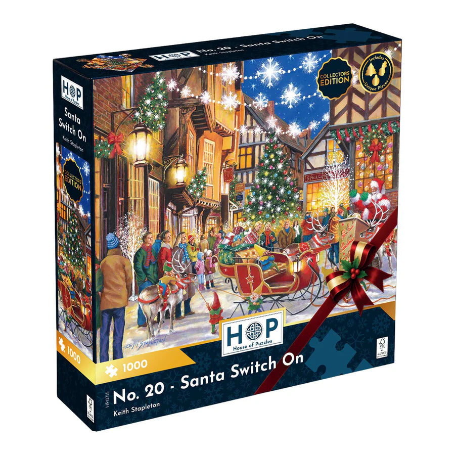 House of Puzzles Santa Switch On Christmas 1000 piece jigsaw