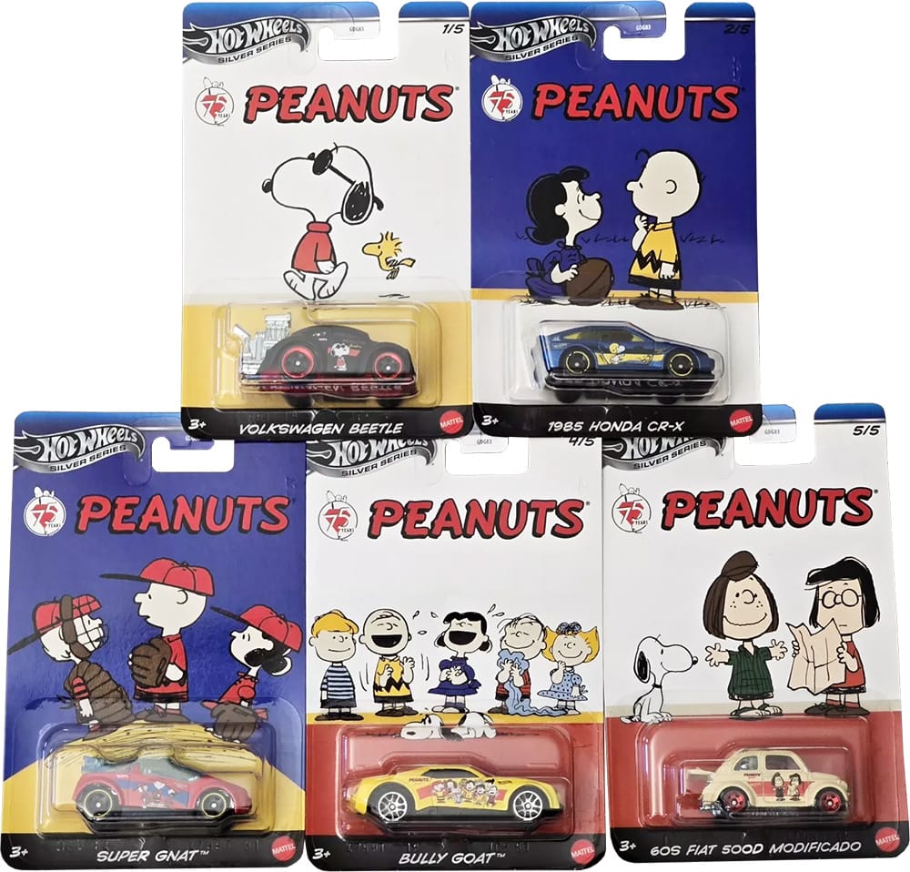 Hot Wheels Silver Series Peanuts Theme Assortment