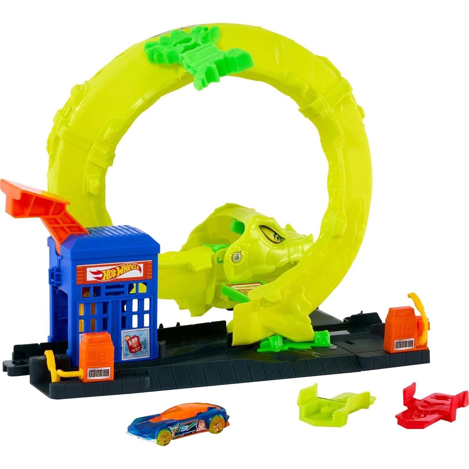Hot Wheels Monster Trucks Snake Slam Takedown Playset
