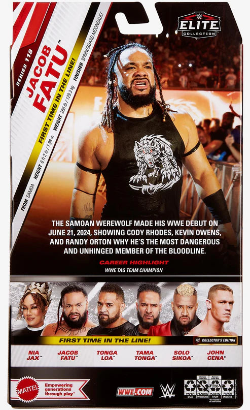 WWE Jacob Fatu Elite Action Figure Series 118