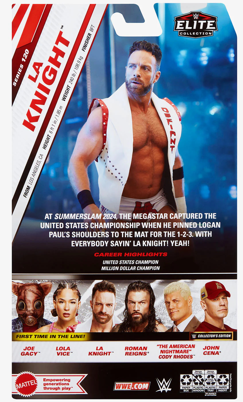 WWE LA Knight Elite Action Figure Series 120