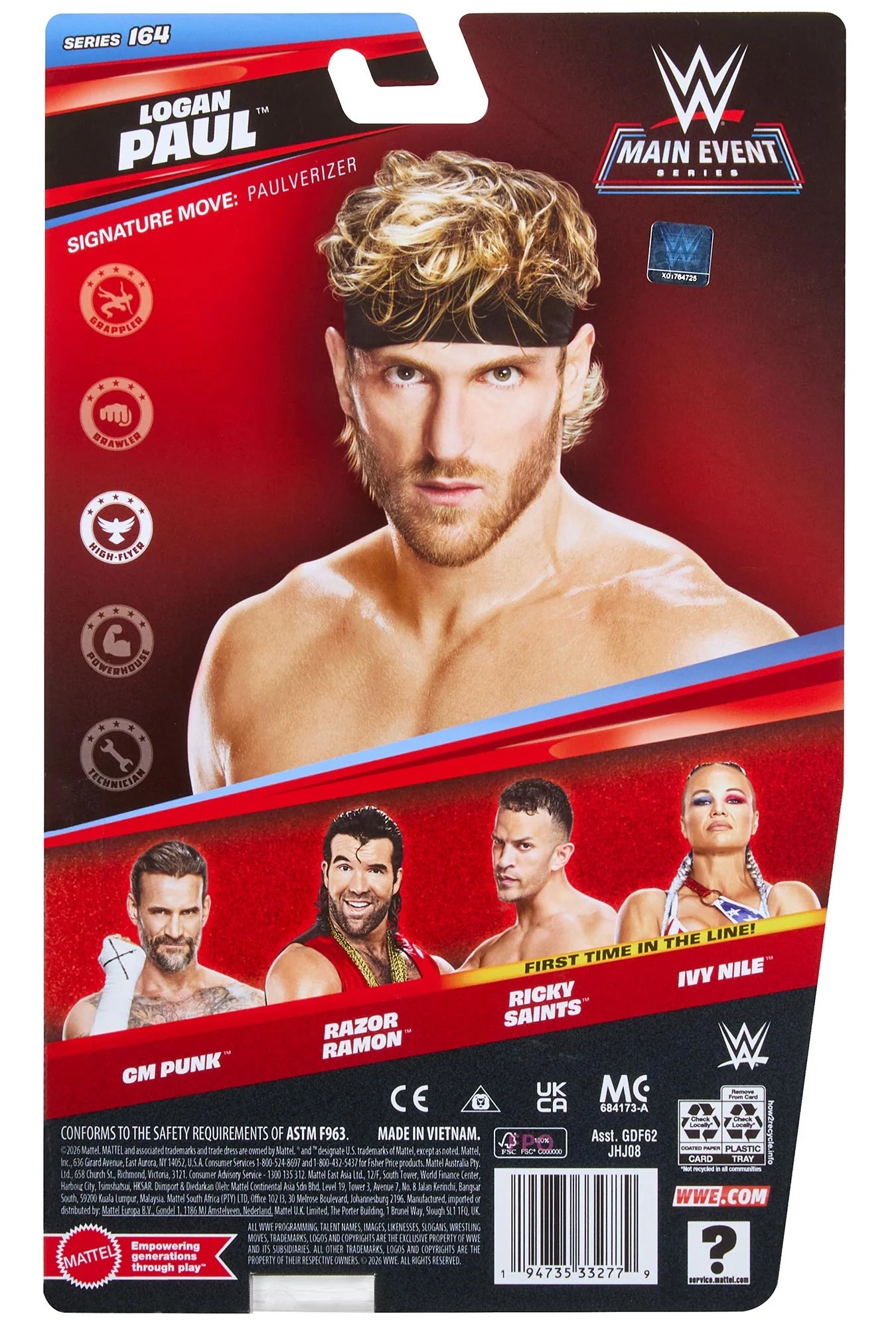 WWE Main Event Action Figure Series 164 Logan Paul