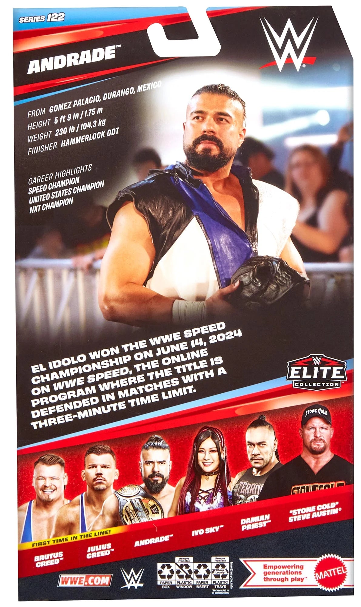 WWE Andrade Elite Action Figure Series 122