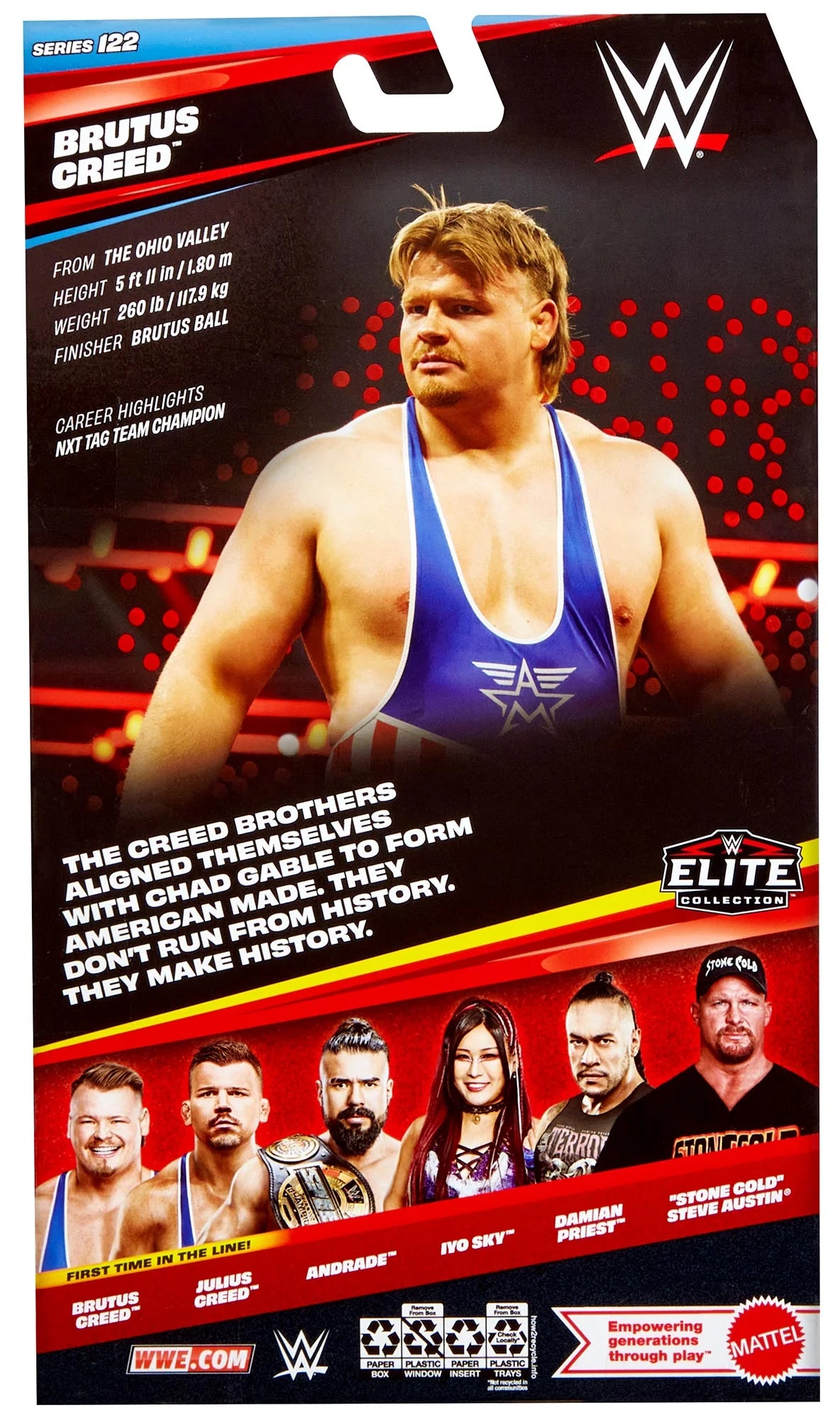 WWE Brutus Creed Elite Action Figure Series 122