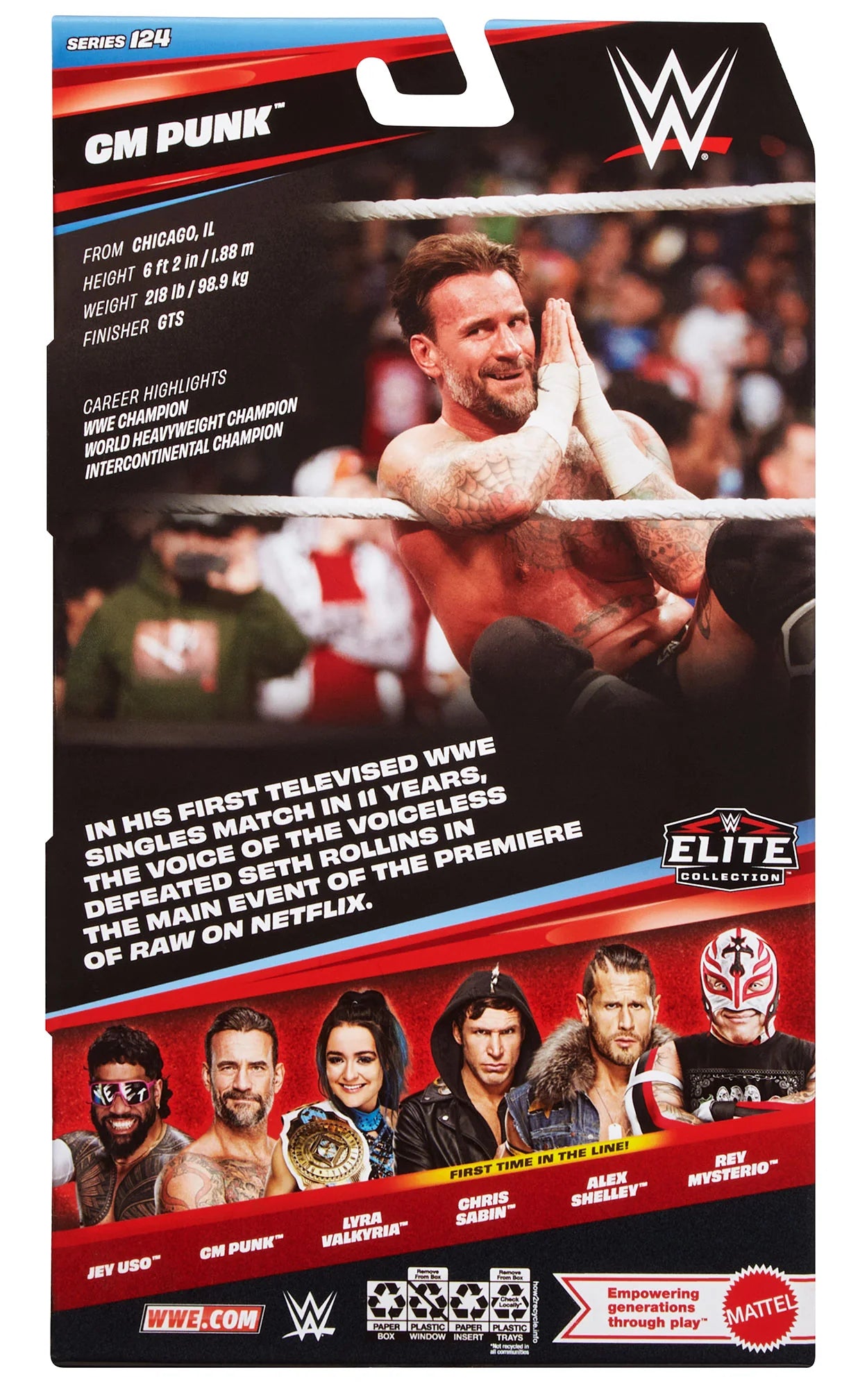 WWE Cm Punk Elite Collection 124 Action Figure