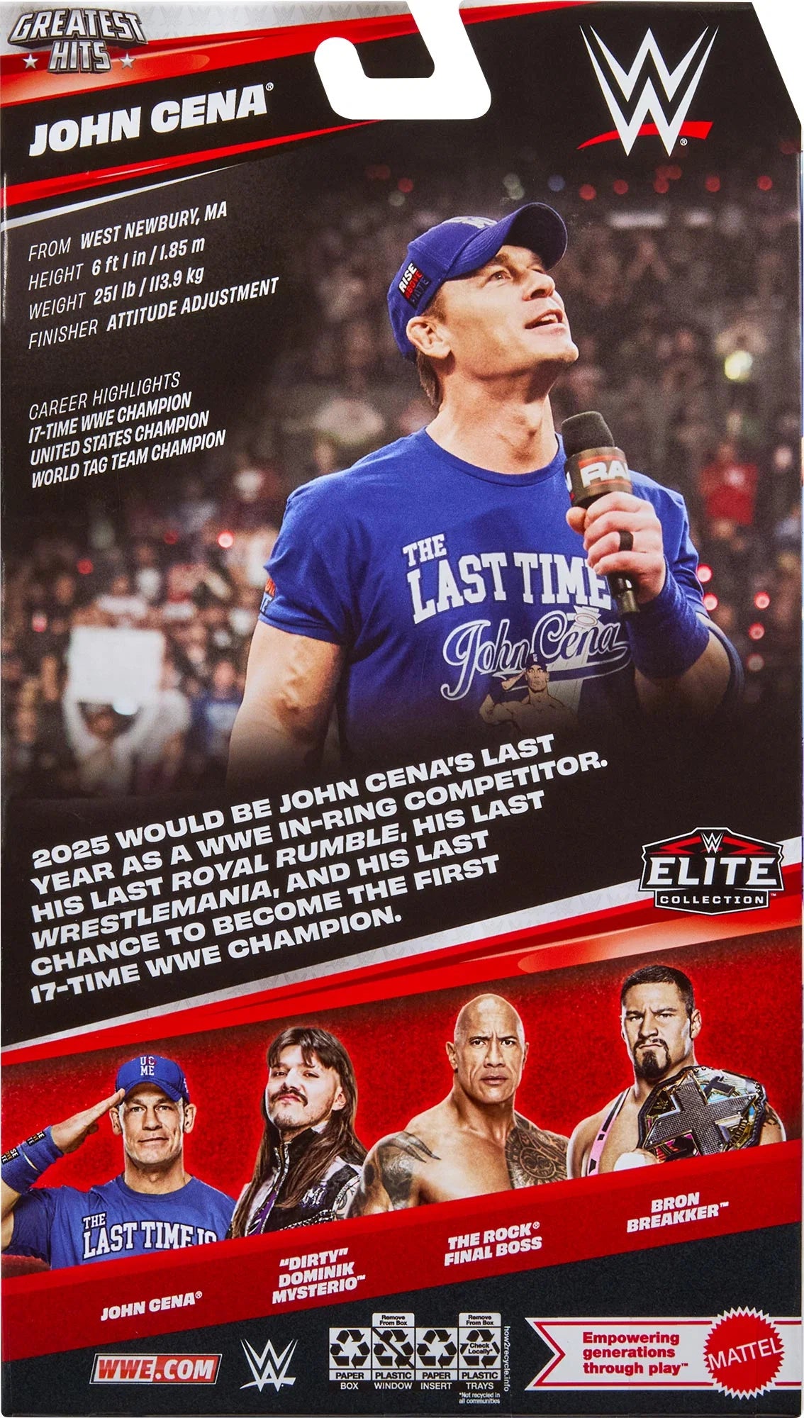 WWE John Cena Elite Collection Greatest Hits