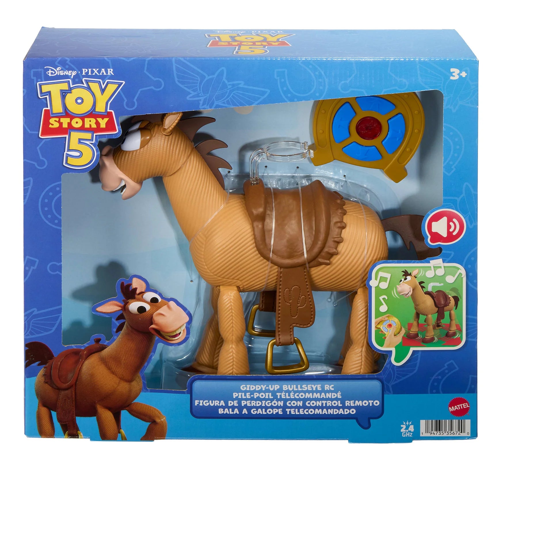 Pixar Toy Story 5 Radio Controlled Giddyup Bullseye