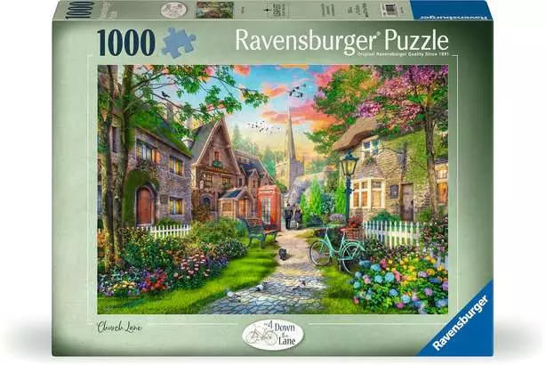 Church Lane 1000 Piece Jigsaw Puzzle