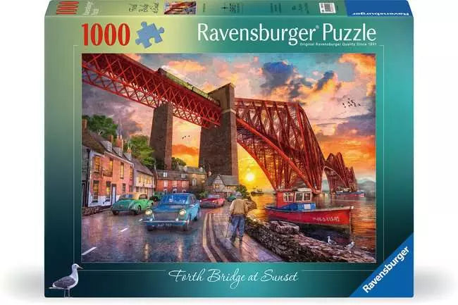 Forth Bridge at Sunset 1000 Piece Jigsaw Puzzle