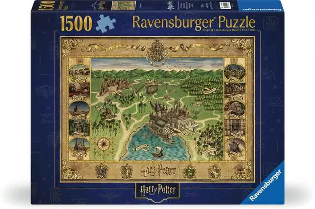Hogwarts Map 1500 Piece Jigsaw Puzzle