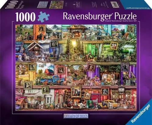 Library of Dogs 1000 Piece Jigsaw Puzzle