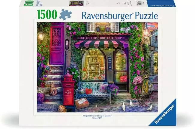 Love letters Chocolate Shop 1500 Piece Jigsaw