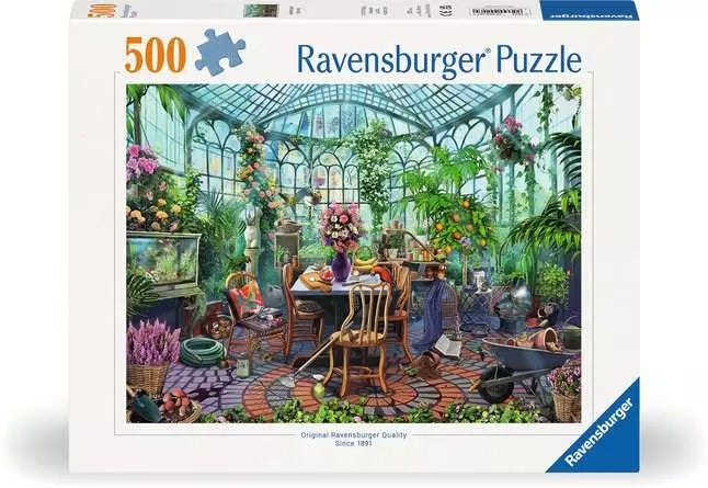Greenhouse Mornings 500 Piece Jigsaw Puzzle