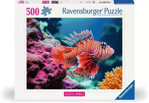 Red Lionfish 500 Piece Jigsaw Puzzle