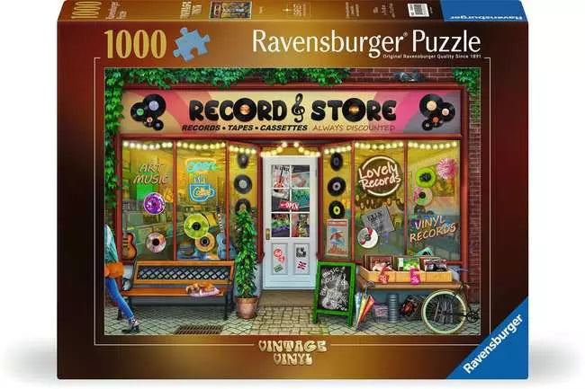 Vintage Vinyl 1000 Piece Jigsaw Puzzle
