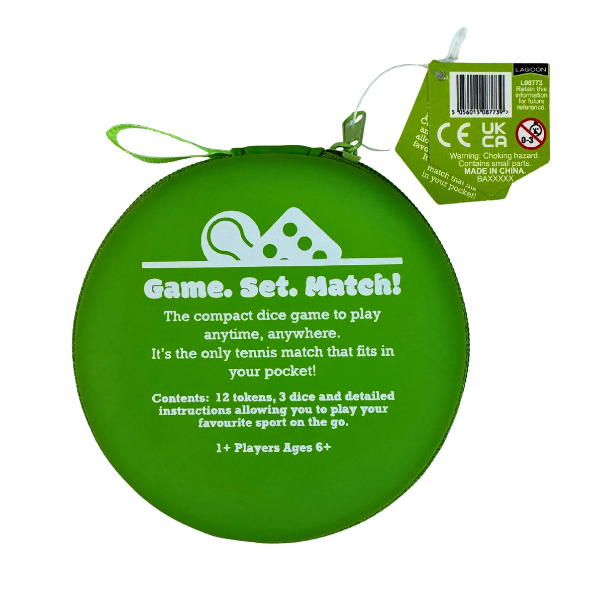 Pocket Dice - Tennis Game - Green