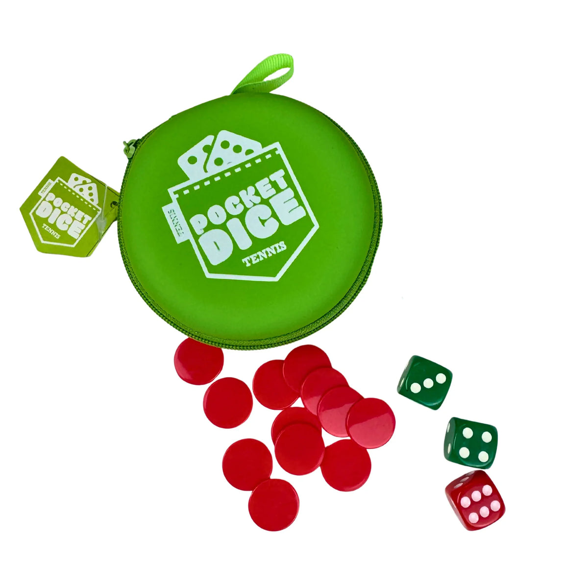 Pocket Dice - Tennis Game - Green
