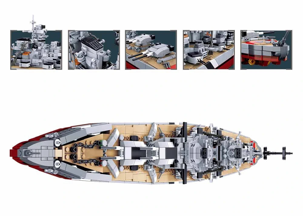 Sluban Bismarck Battleship  2-IN-1