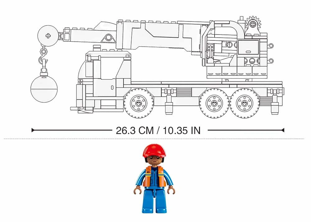 Sluban Town Series - C2 wheeled crane