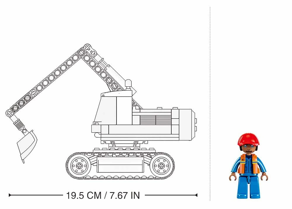 Sluban Town Series - E6 small excavator