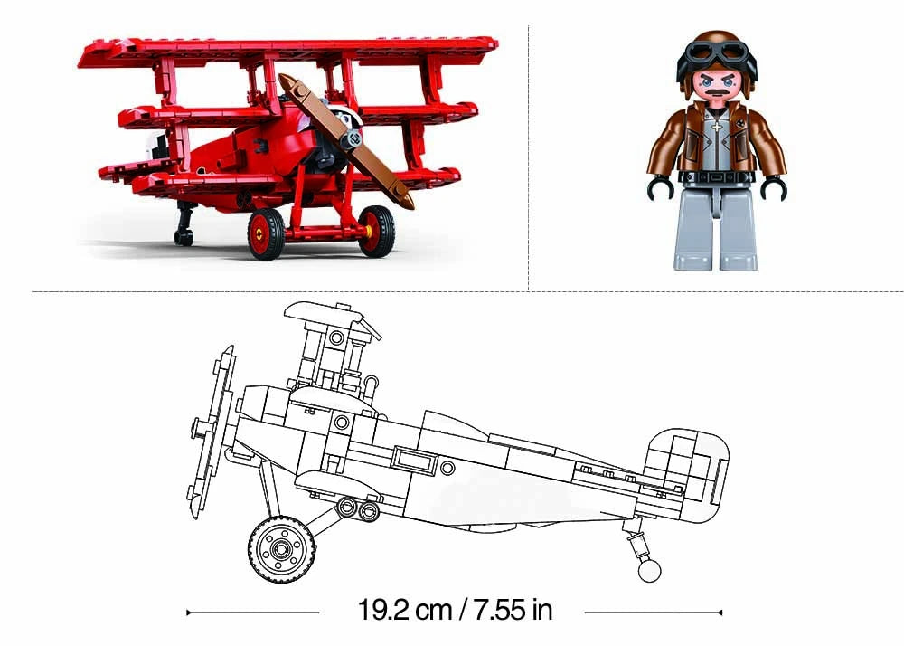 Sluban 1:35 Fokker DR-1S Construction Set
