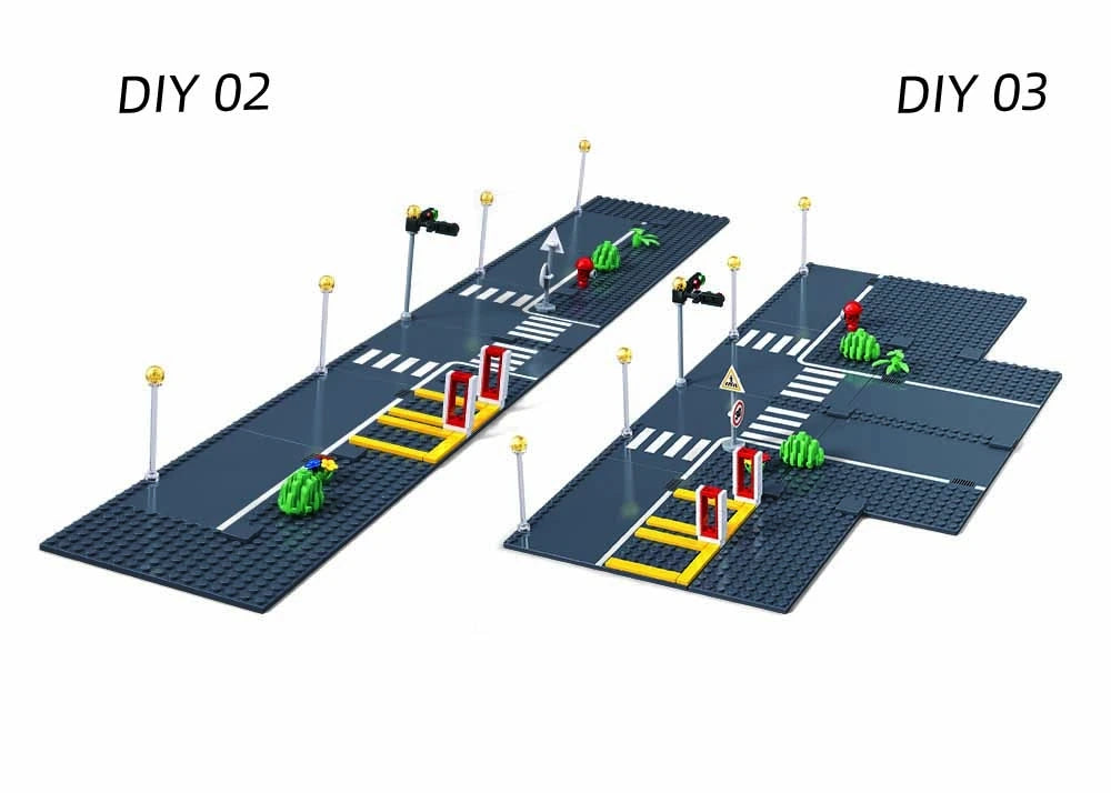 Sluban Town - Road Base Plate Construction Set