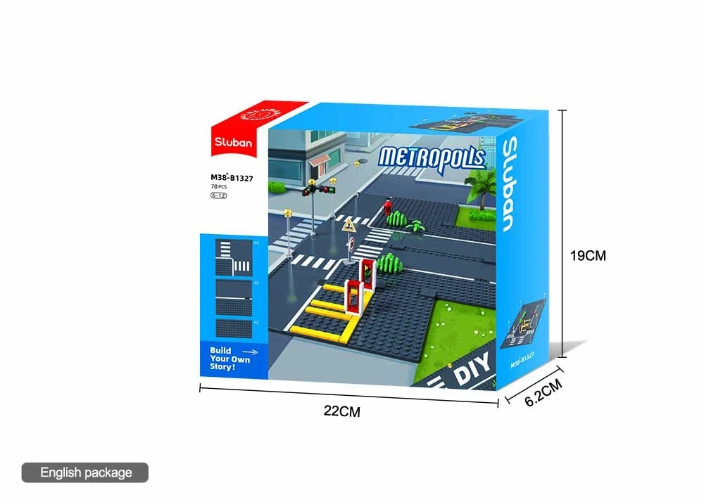 Sluban Town - Road Base Plate Construction Set