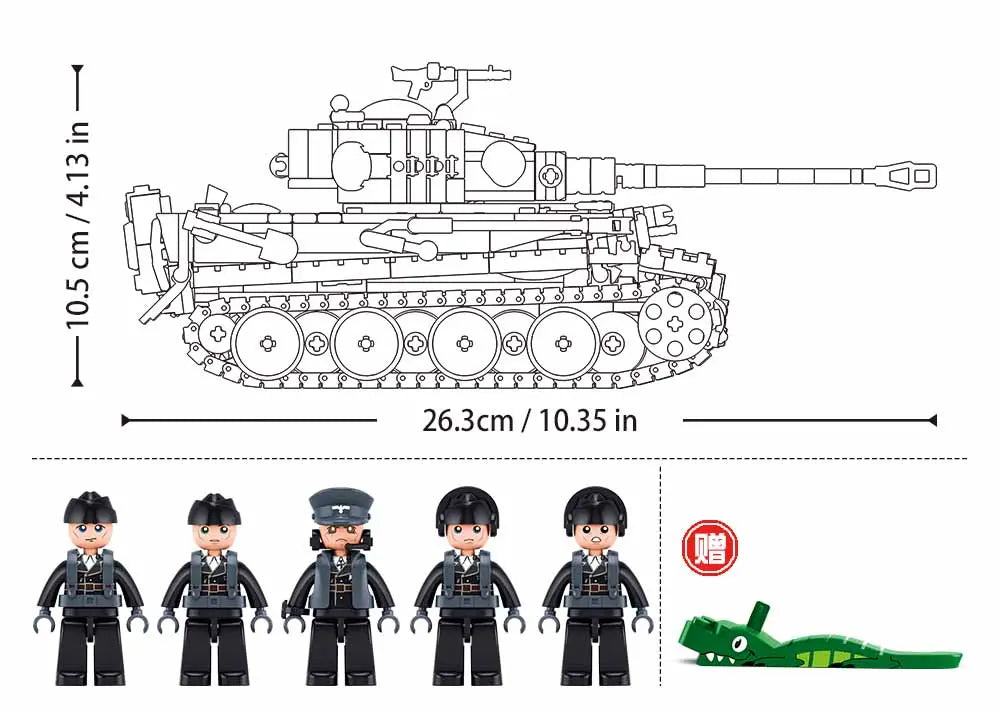 Sluban 1:35 Tiger Tank Construction Set