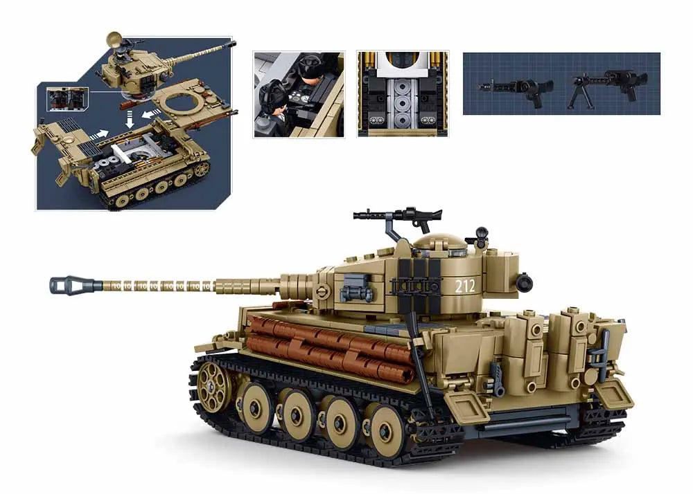 Sluban 1:35 Tiger Tank Construction Set