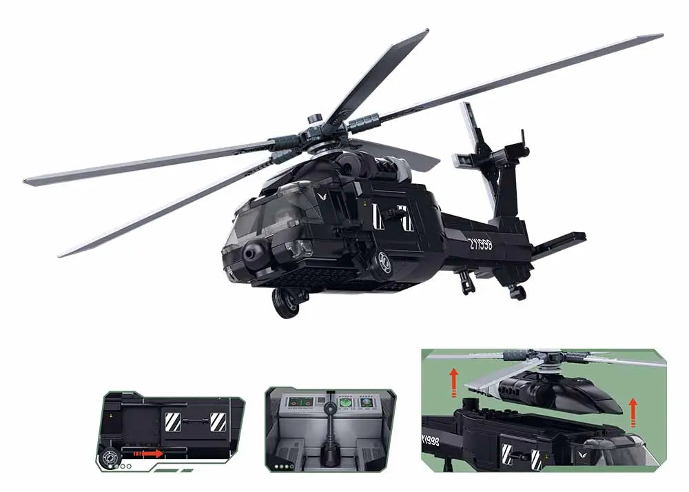 Sluban Z-20S Attack Helicopter Construction Set