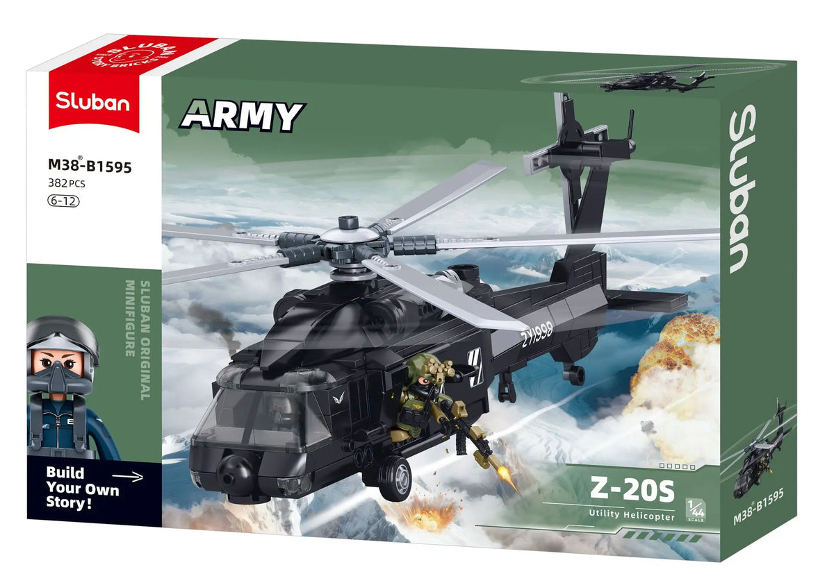 Sluban Z-20S Attack Helicopter Construction Set