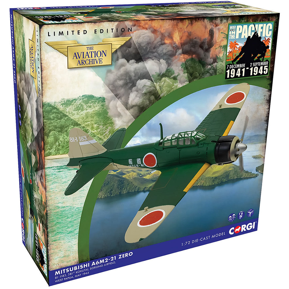Corgi Mitsubishi A6M2-21 Zero 1:72 Scale Die Cast