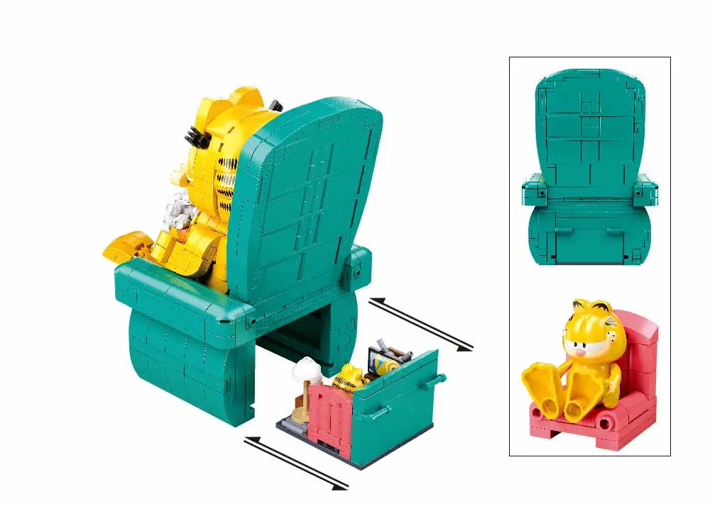 Sluban Garfield - Green Chair Construction Set