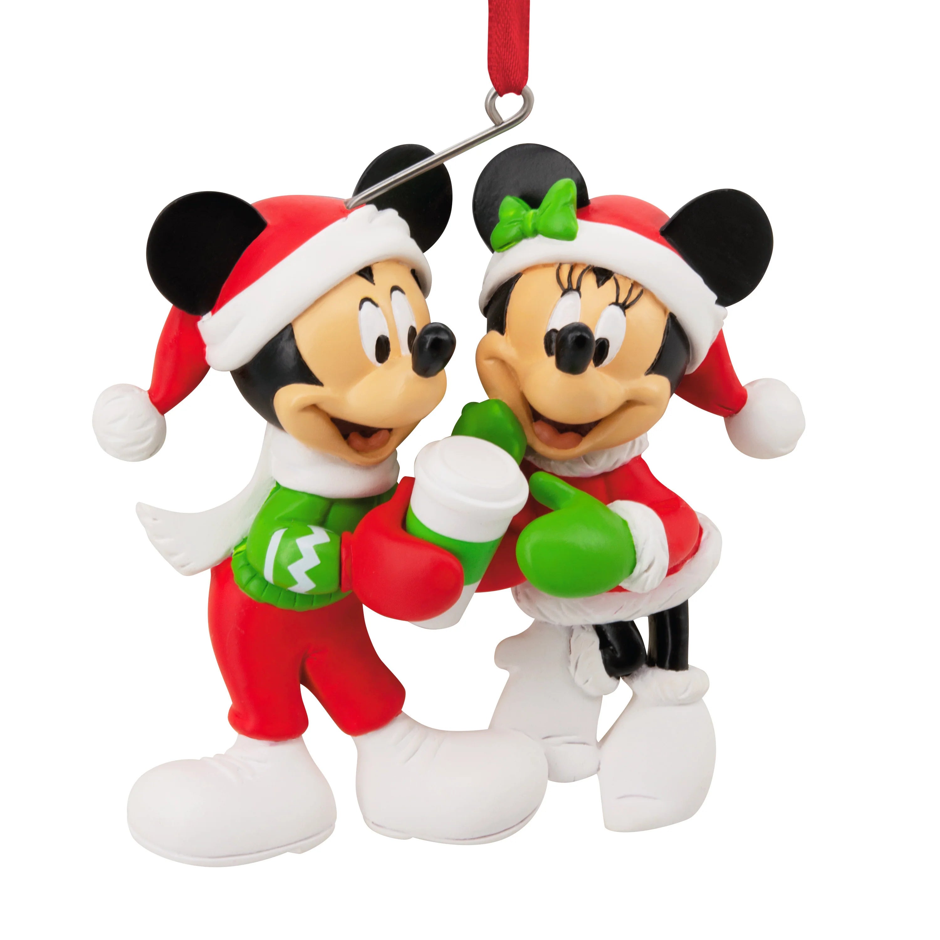 Hallmark Disney Mickey Mouse & Minnie Mouse Resin Christmas Decoration