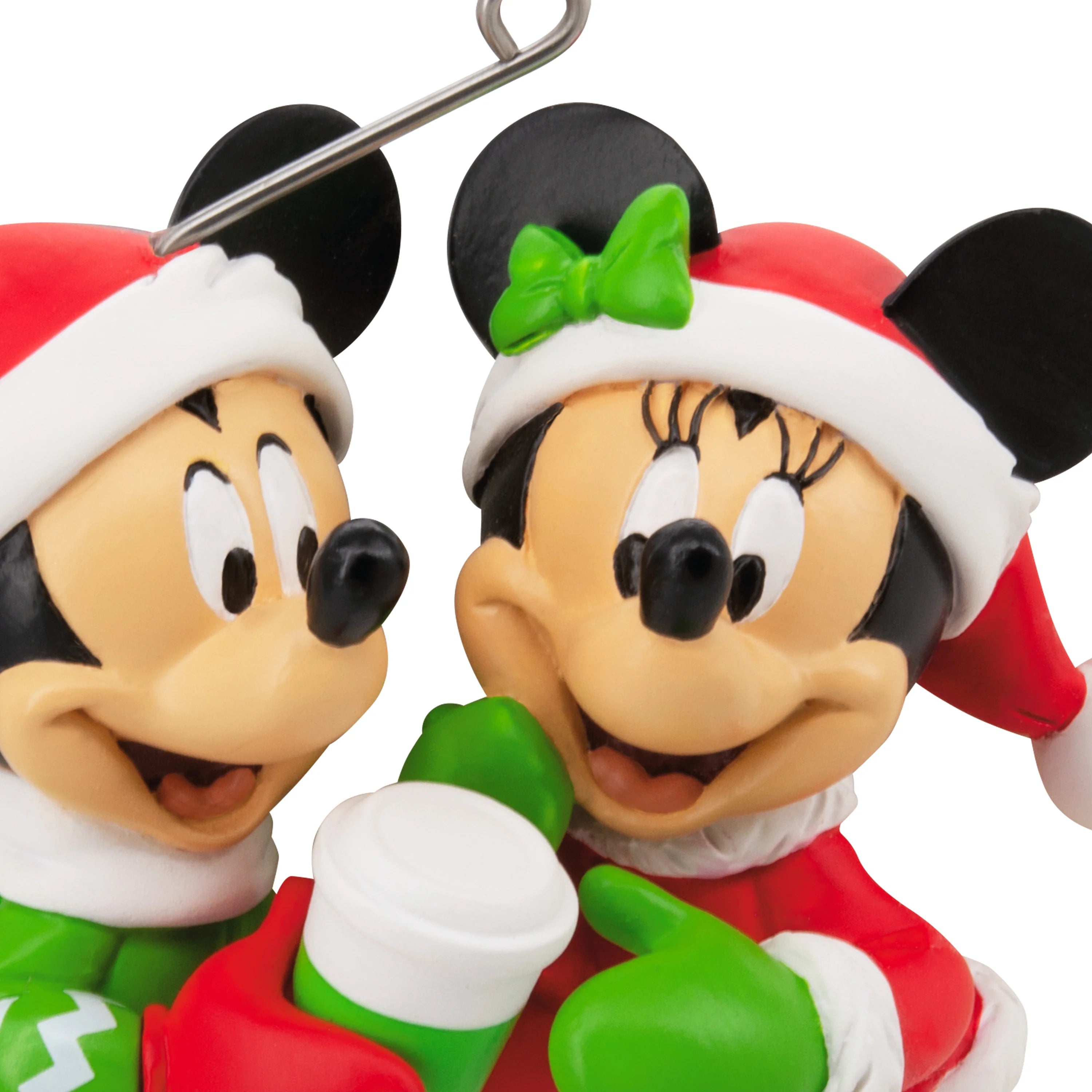 Hallmark Disney Mickey Mouse & Minnie Mouse Resin Christmas Decoration