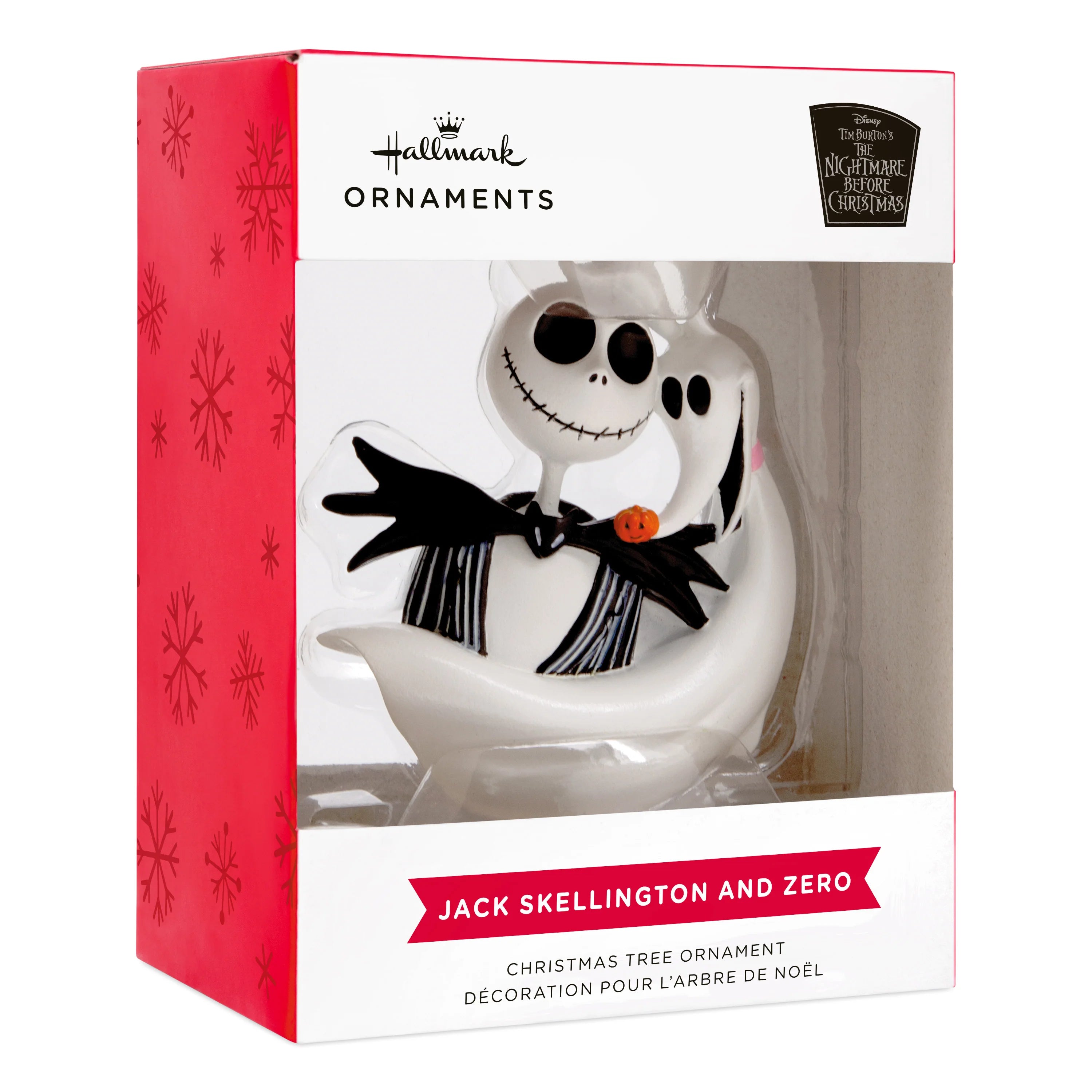 Hallmark Jack Skellington & Zero Resin Christmas Decoration