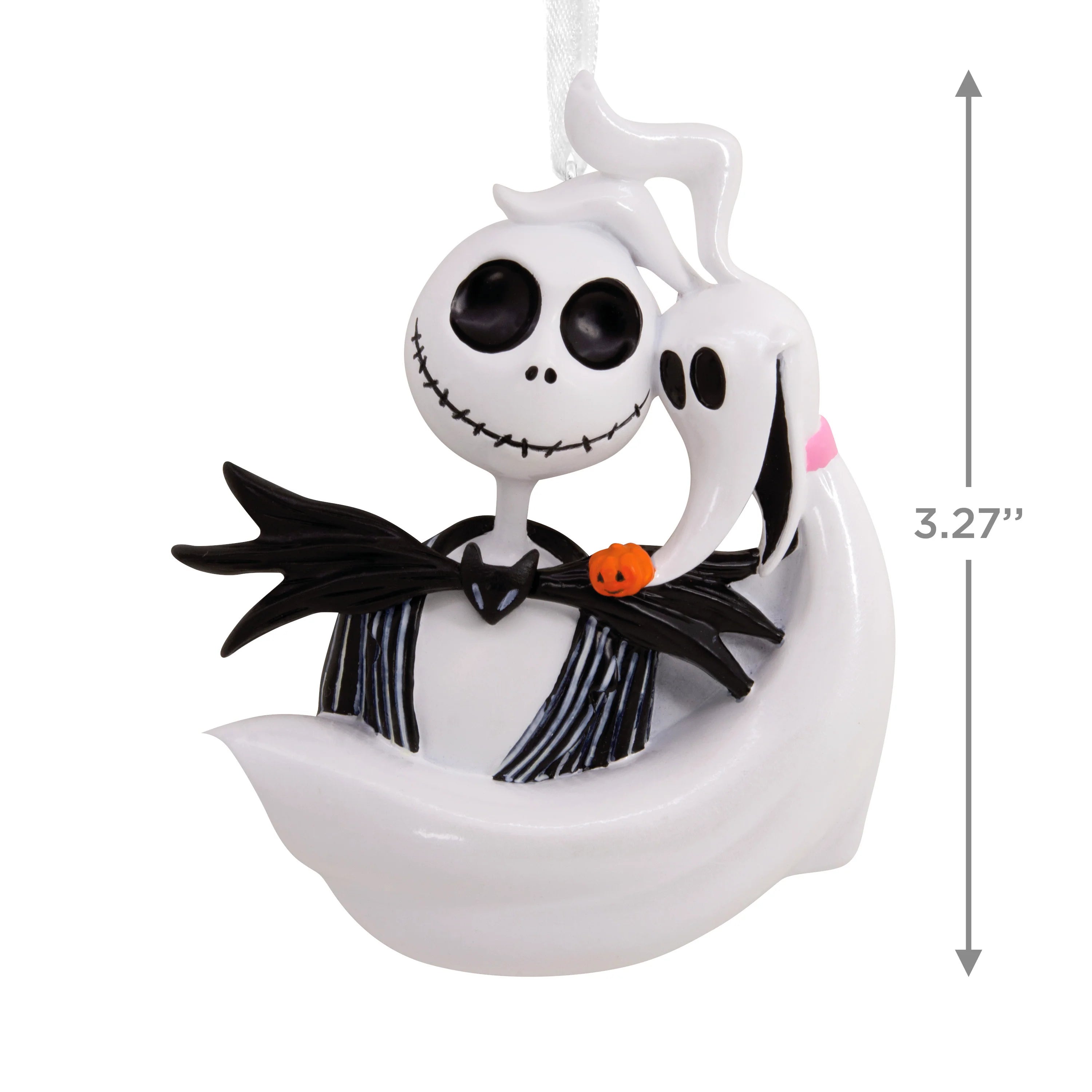 Hallmark Jack Skellington & Zero Resin Christmas Decoration