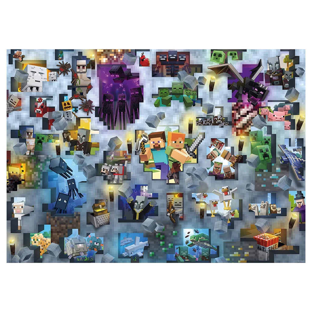 Minecraft Mobs 1000 Piece Jigsaw Puzzle