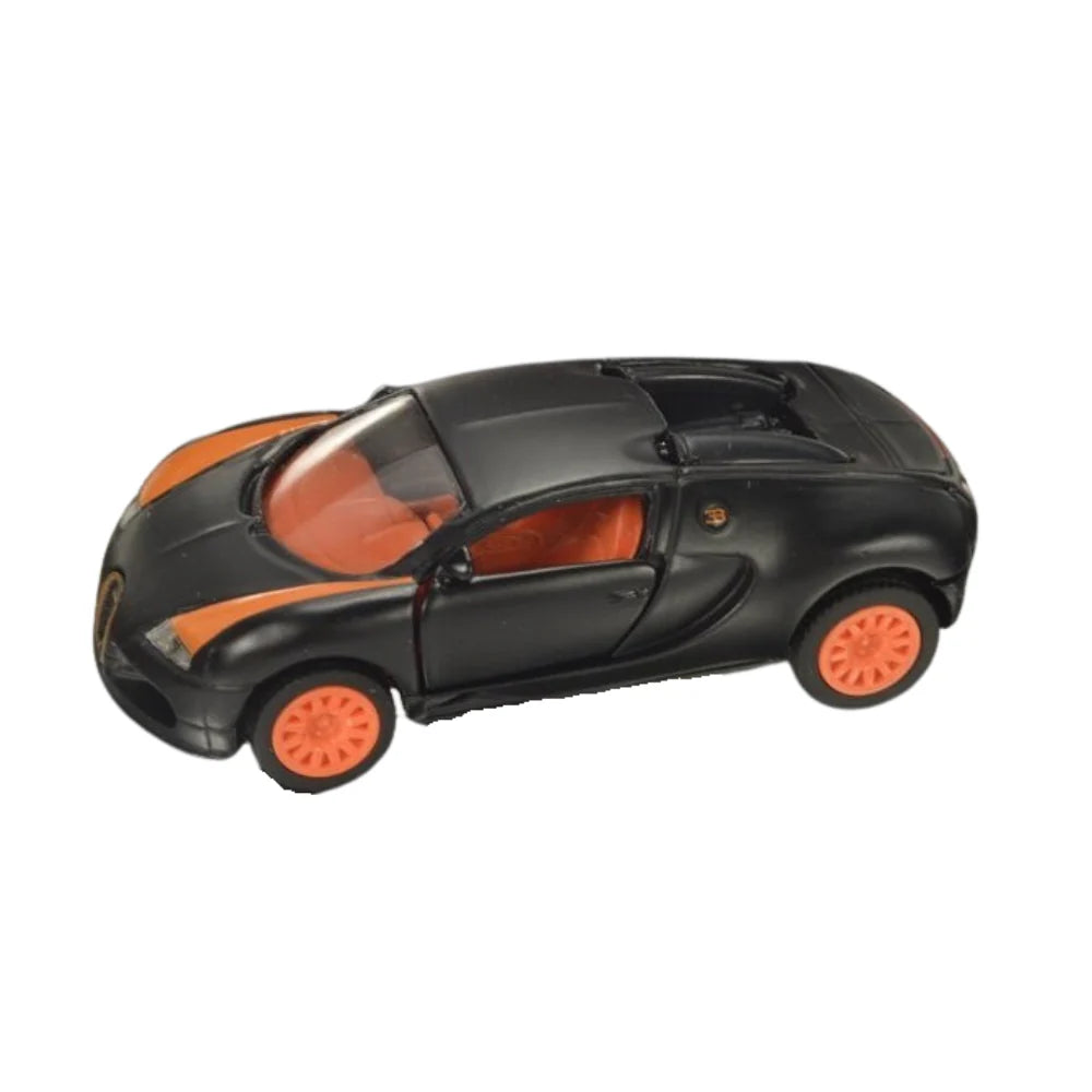SIKU Bugatti Veyron EB 16.4 Veyron - Black & Orange 1:64 Scale Die Cast