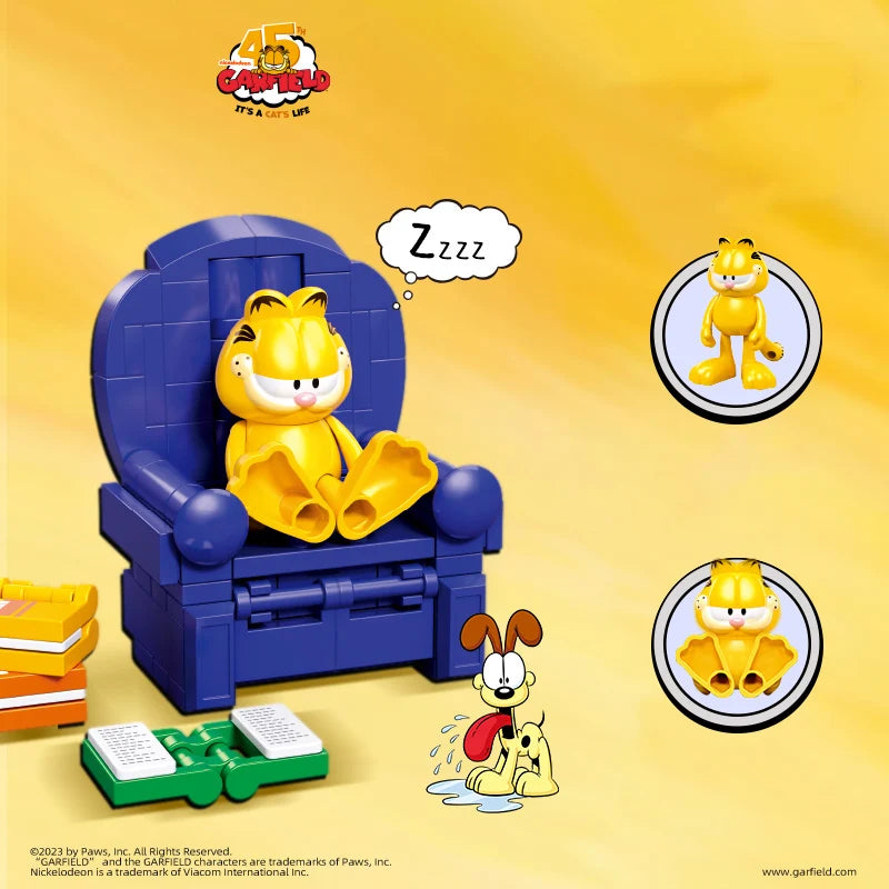 Sluban Garfield - Blue Chair Construction Set